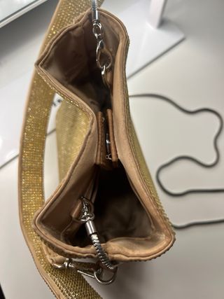 Bolso Zara Dorado Brillante