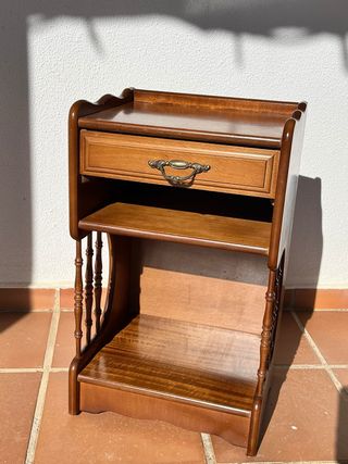Mesita auxiliar vintage madera