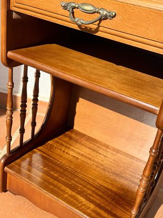 Mesita auxiliar vintage madera