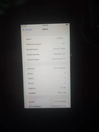 iPhone 7 Plus 128GB Negro Batería 76%