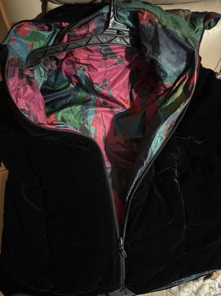 Chaqueta Desigual Negra Multicolor reversible