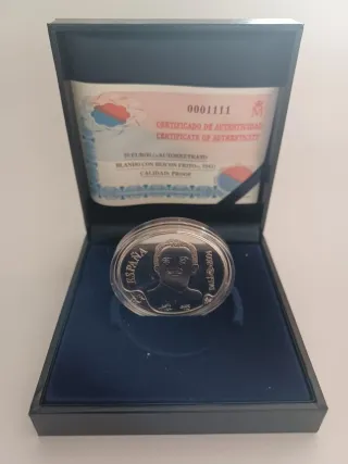 Moneda 10€ Plata 2004 Salvador Dalí Autorretrato