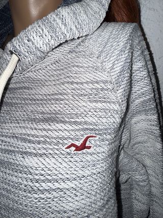 Sudadera Hollister Gris talla S hombre unisex