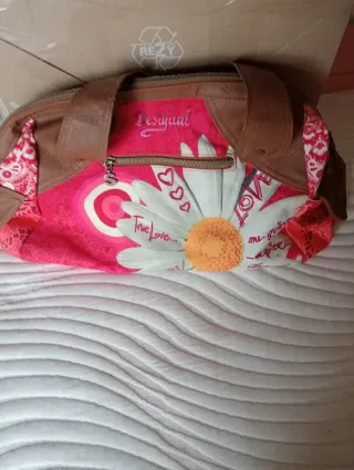Bolso Desigual Marrón y Rojo