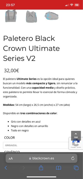 Paletero Black Crown Ultimate Series V2