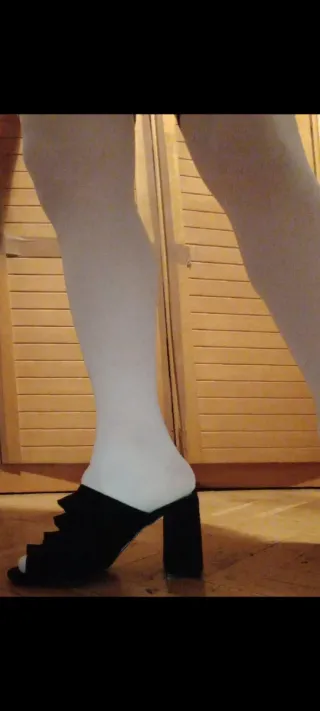 Zapatos tacón ancho negros talla 36