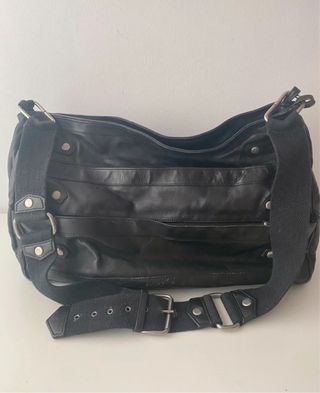 Bolso Grande Cuero Negro