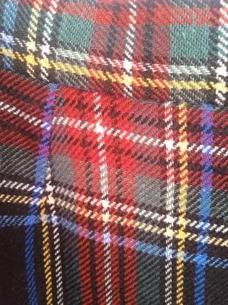 Falda tableada cuadros escoceses