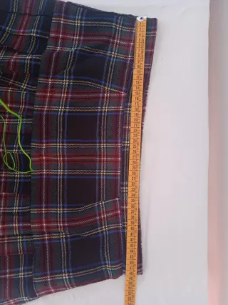 Falda tableada cuadros escoceses