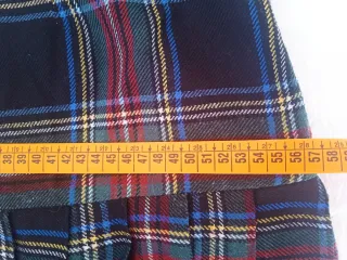 Falda tableada cuadros escoceses