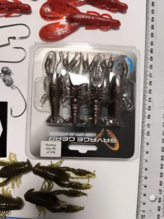 Señuelos vinilos depredadores spinning casting