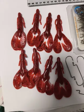 Señuelos vinilos depredadores spinning casting