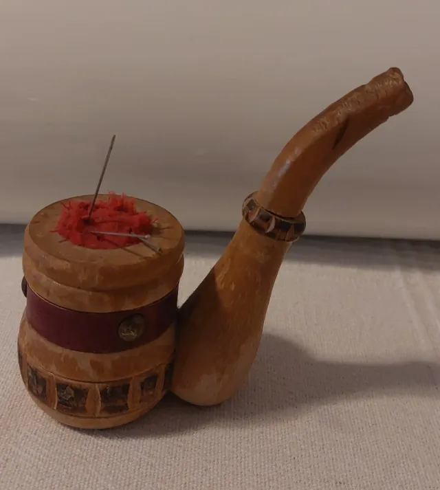 Alfiletero madera antiguo años 60