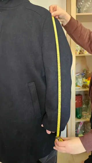 Abrigo hombre ,largo, con chaleco incorporado.