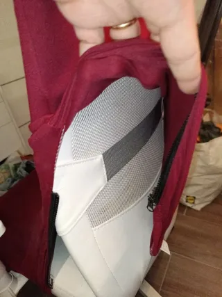 Silla de escritorio con funda roja