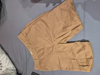 Pantalones cargo beige