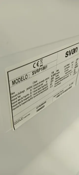 Nevera Combi Verde SVAN NO FROST ENERGÍA A+