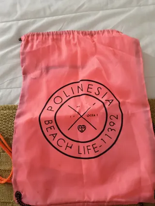 Mochila rosa Polinesia Beach Life