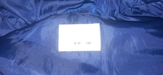 Chaleco niño azul con capucha