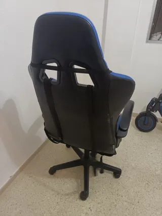 Silla Gamer Negra y Azul