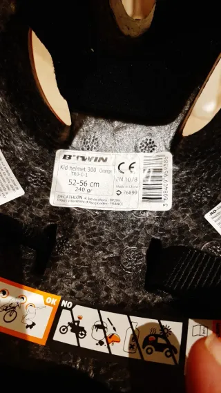 Casco bici infantil naranja