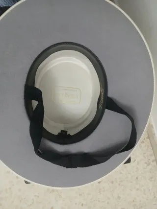 Sombrero amazona lana gris plata