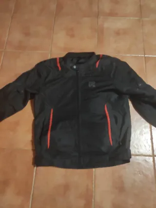Chaqueta Moto Verano Negra y Roja