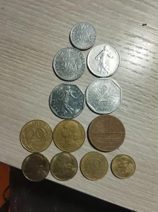 Lote monedas francesas antiguas