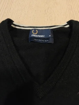 Jersey Fred Perry cuello pico - Talla M