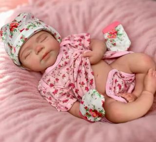 Muñeca Reborn 100% Silicona 45cm Niña