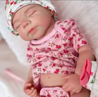 Muñeca Reborn 100% Silicona 45cm Niña