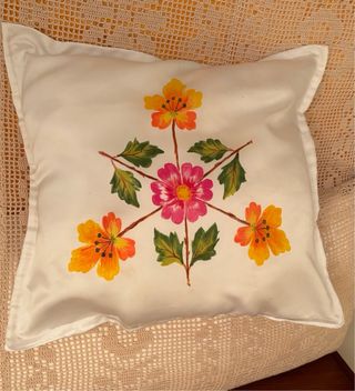 2 Cojines Decorativos Florales