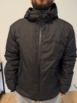 Chaqueta Ralph Lauren Negra con Capucha reversible