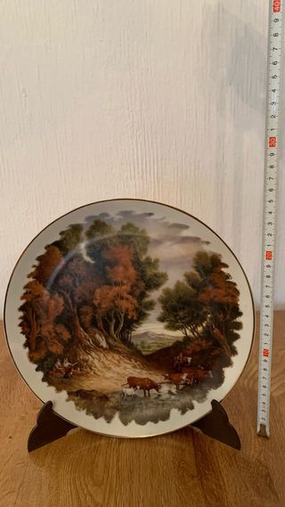 Platos decorativos pintados J.C. Van Hunnik