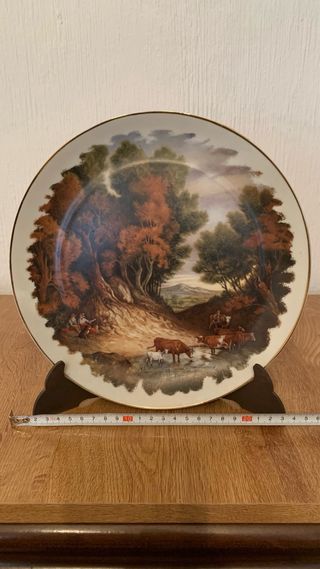 Platos decorativos pintados J.C. Van Hunnik