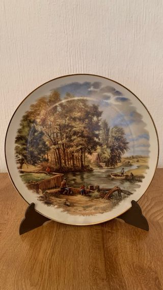 Platos decorativos pintados J.C. Van Hunnik