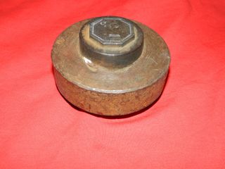 Cuño acero antiguo fichas o monedas necesidad 2 P