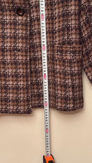 Chaqueta americana cuadros marrón