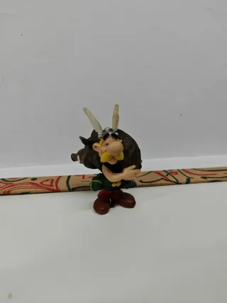 Figura Astérix con Jabalí Caza Plastoy
