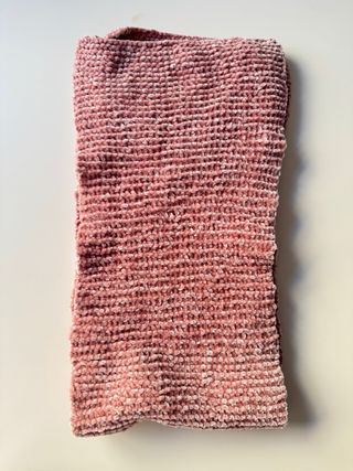 Bufanda H&M Rosa Chenilla Suave Invierno