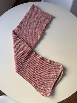 Bufanda H&M Rosa Chenilla Suave Invierno