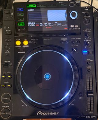 Cabina DJ Pioneer CDJ-2000 + DJM-500