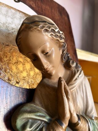 Retablo religioso Virgen para restaurar