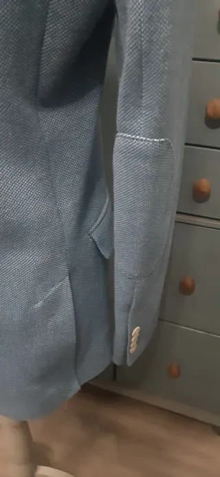 Americana Zara Hombre Azul