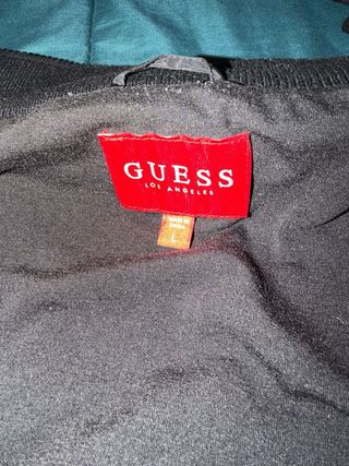 Chaqueta Guess Beige y Negra Talla M