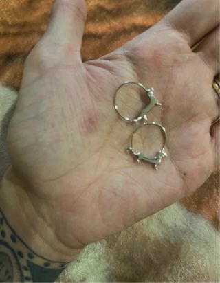 Orecchini bassotto placcati oro