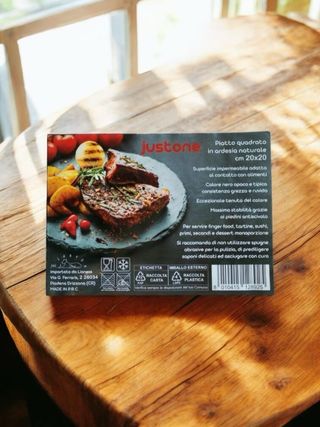 Set 2 piatti justone pietra 20x20