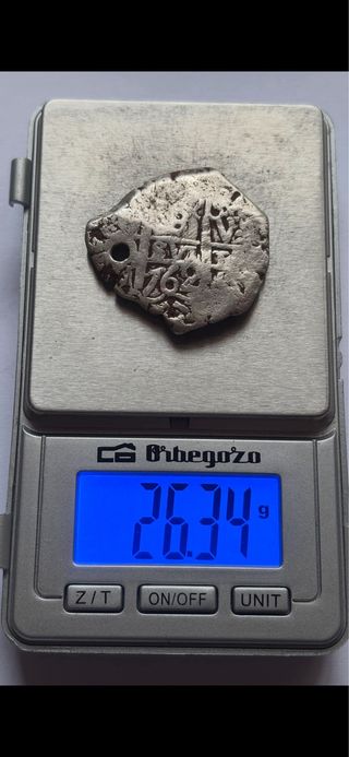 8 Reales 1762 Potosí (MBC-) Carlos III