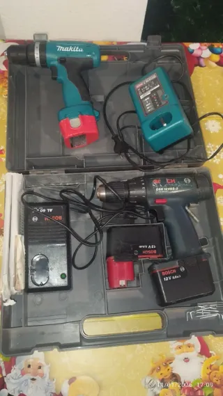 Taladro Makita y Bosch con cargadores (ROTOS)