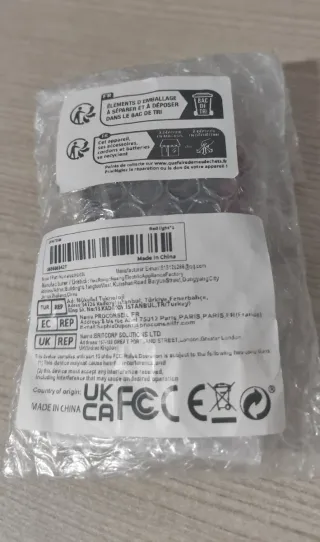 Luce per bicicletta LED ricaricabile USB con luce